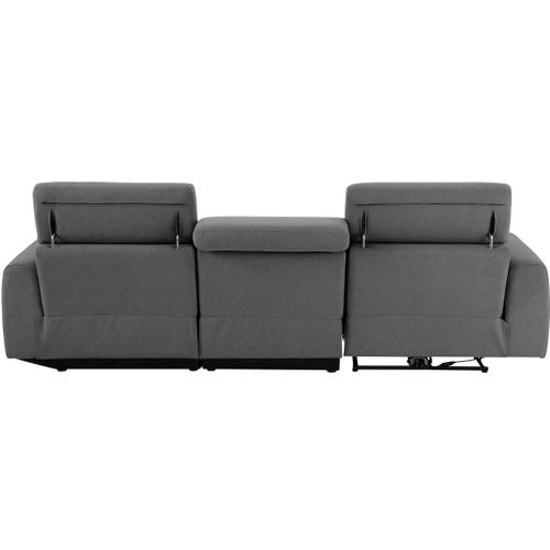 Capena-canapé 3 Places Chaise Longue Droit En Tissu Solaire Anthracite