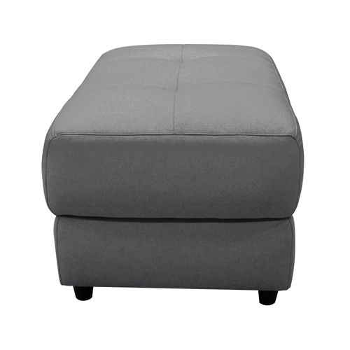 Capena-pouf Rembourré En Tissu Tissé Gris