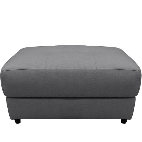 Capena-pouf Rembourré En Tissu Tissé Gris