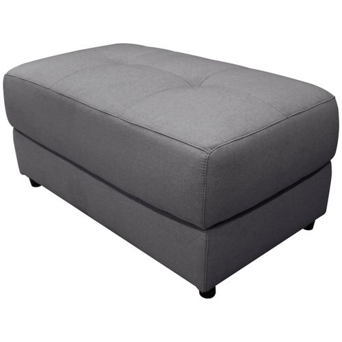 Capena-pouf Rembourré En Tissu Tissé Gris