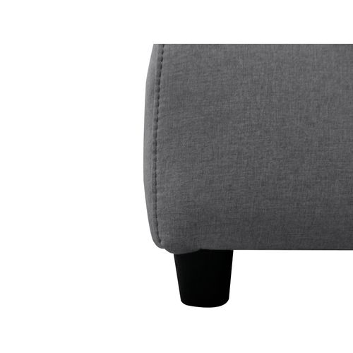 Capena-pouf Rembourré En Tissu Tissé Gris