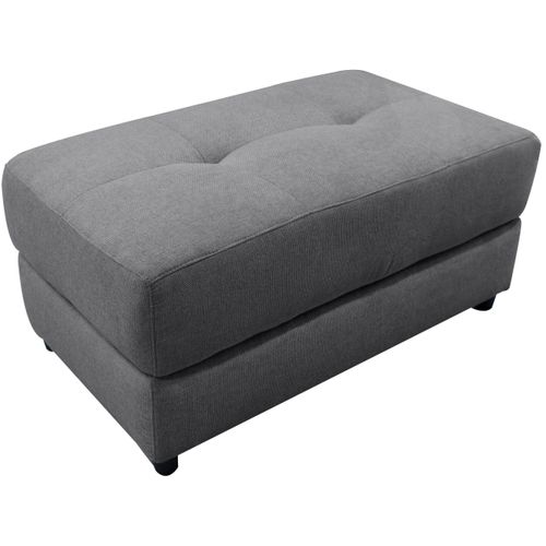 Capena-pouf Rembourré En Tissu Tissé Gris