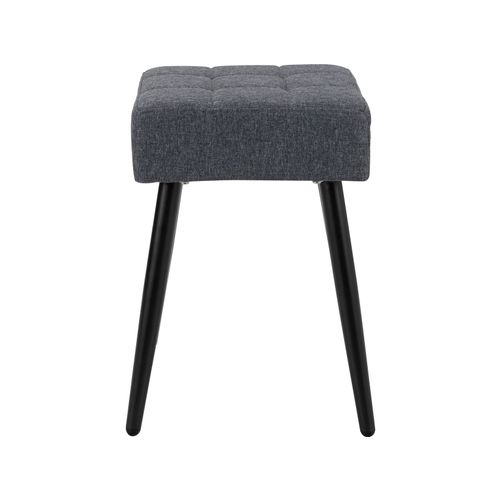 Louise - Tabouret Anthracite. Noir
