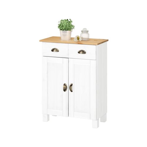 Toscana-armoire 2 Portes Blanc/miel