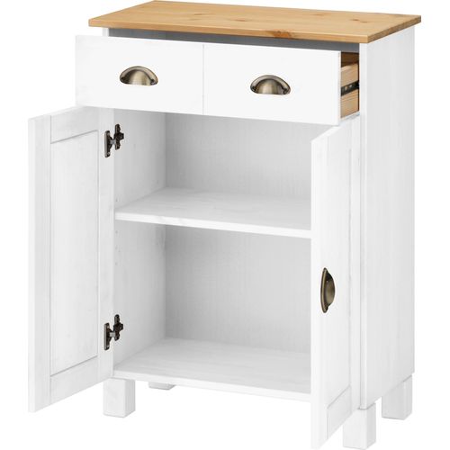 Toscana-armoire 2 Portes Blanc/miel