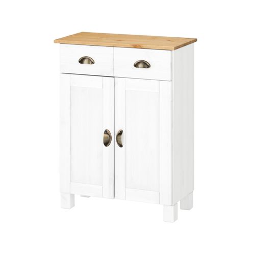 Toscana-armoire 2 Portes Blanc/miel