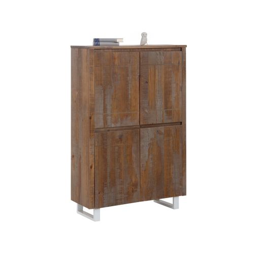 Lagos-buffet Haut En Pin Marron