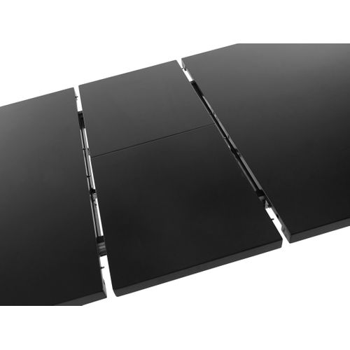 Linus-table De Salle à Manger 180x220 Cm Aspect Bois Noir