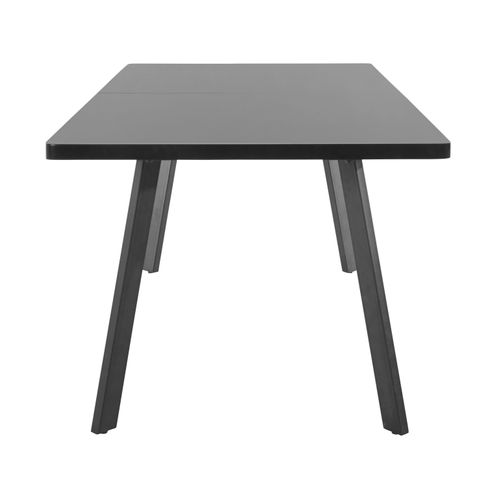 Linus-table De Salle à Manger 180x220 Cm Aspect Bois Noir