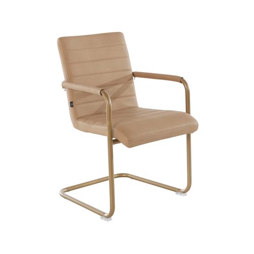 Elise-fauteuil En Pu Crème, 2 Pièces