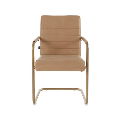 Elise-fauteuil En Pu Crème, 2 Pièces