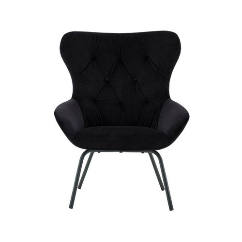 Sierra-fauteuil En Velours Noir