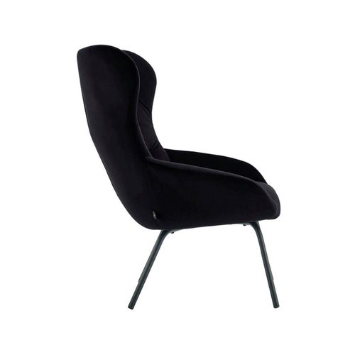 Sierra-fauteuil En Velours Noir