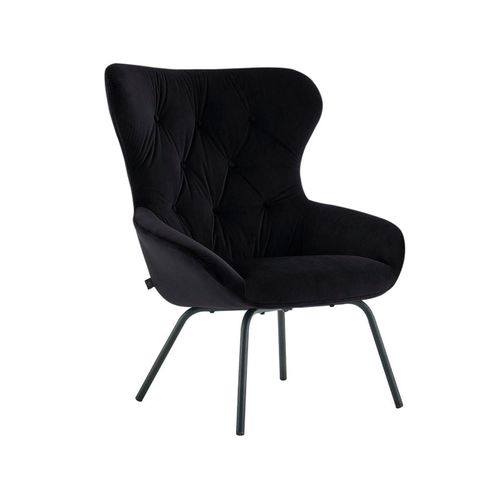 Sierra-fauteuil En Velours Noir