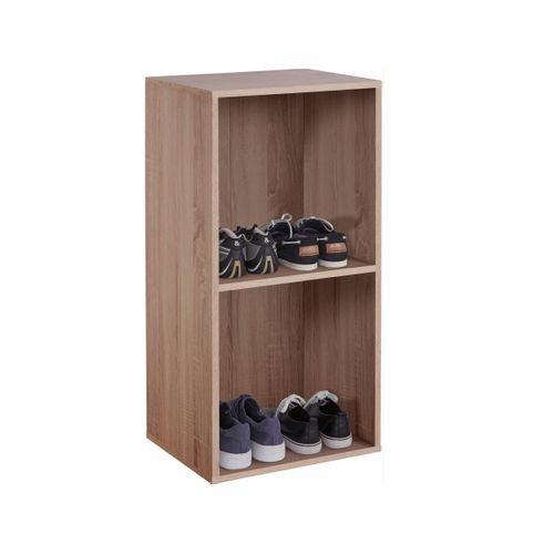 Glendale - Range-chaussures à 2 Compartiments Effet Chêne