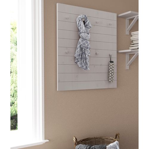 Ella-panneau Mural Gris à 8 Crochets