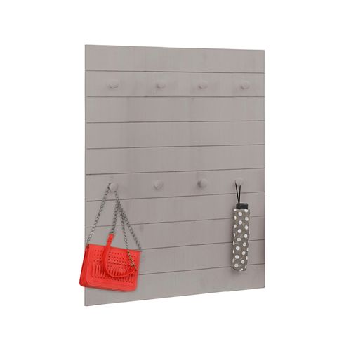 Ella-panneau Mural Gris à 8 Crochets