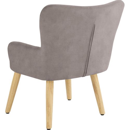 Coco-fauteuil Pour Enfants En Microfibre Grise