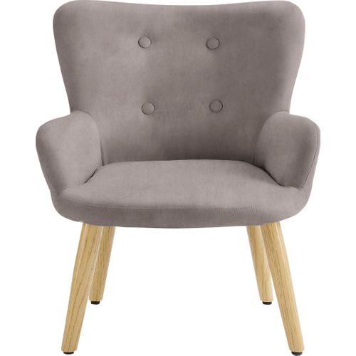 Coco-fauteuil Pour Enfants En Microfibre Grise
