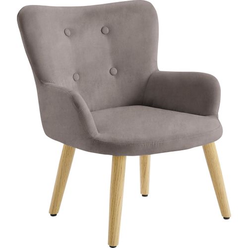Coco-fauteuil Pour Enfants En Microfibre Grise