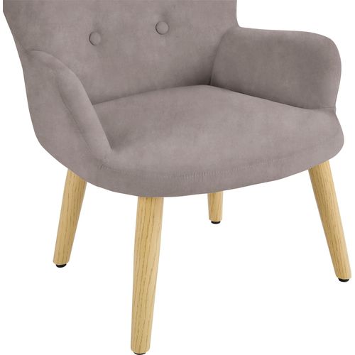 Coco-fauteuil Pour Enfants En Microfibre Grise