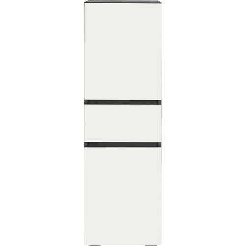 Wisla -colonne Midi Avec 1 Tiroir Et 2 Portes En Effet Bois Blanc / Anthracite