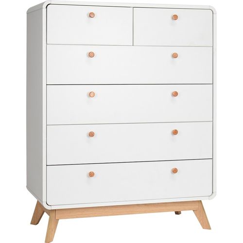 Cassie - Commode Avec 4+2 Tiroirs En Effet Chêne Blanc