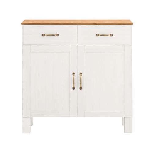 Alby-buffet 2 Portes 2 Tiroirs Blanc/miel