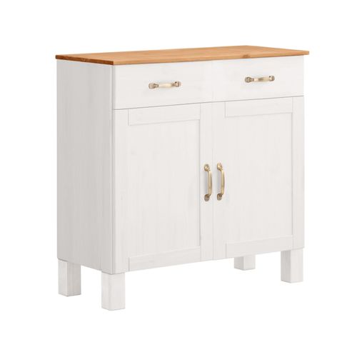 Alby-buffet 2 Portes 2 Tiroirs Blanc/miel