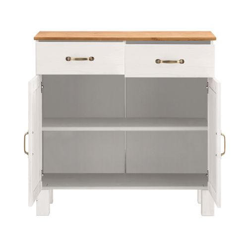 Alby-buffet 2 Portes 2 Tiroirs Blanc/miel