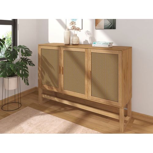 Jolene - Buffet Avec 3 Portes En Pin Naturel