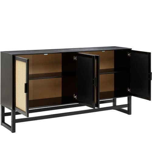 Jolene-buffet Avec 4 Portes En Pin Expresso