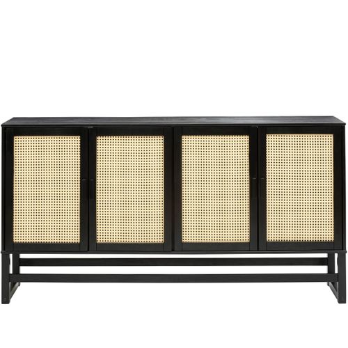 Jolene-buffet Avec 4 Portes En Pin Expresso