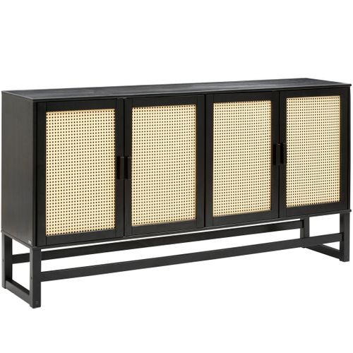 Jolene-buffet Avec 4 Portes En Pin Expresso