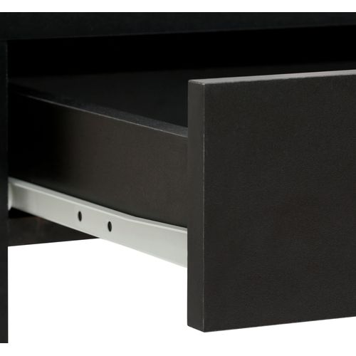 Opera-coiffeuse Avec 1 Tiroir Et 1 Plateau Rabattable, Aspect Chêne Noir