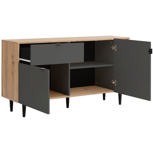 Legro-buffet En Chêne Anthracite