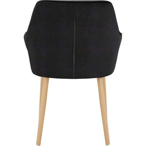 Betty-chaises De Salle à Manger Tapissées Ensemble De 2 En Velours Noir