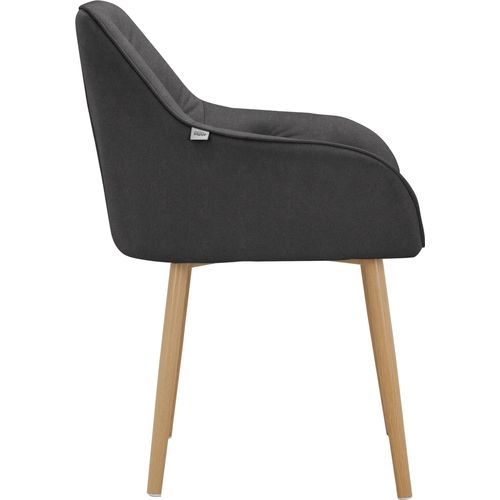 Betty-chaises De Salle à Manger Tapissées Ensemble De 2 En Velours Anthracite