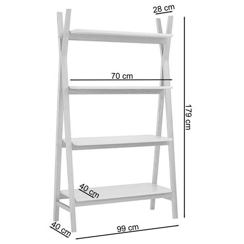 Anton-bibliothèque En Chêne Gris