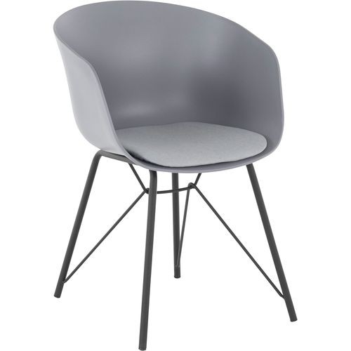 Edith-chaise 2 Pack En Plastique Gris