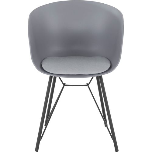 Edith-chaise 2 Pack En Plastique Gris