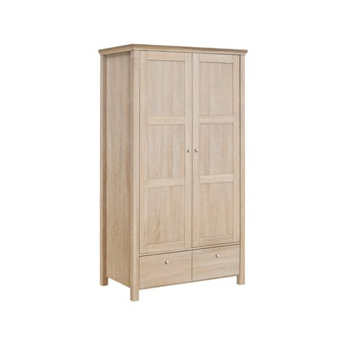 Marian-armoire à Deux Portes Et Deux Tiroirs En Couleur Chêne