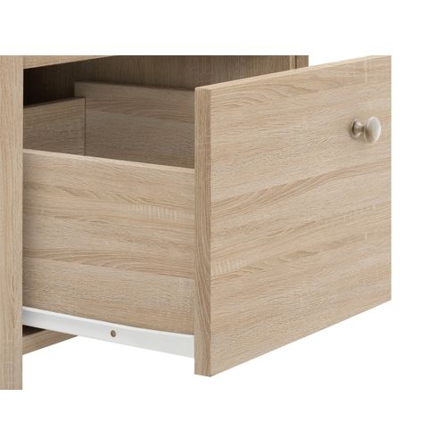 Marian-armoire à Deux Portes Et Deux Tiroirs En Couleur Chêne