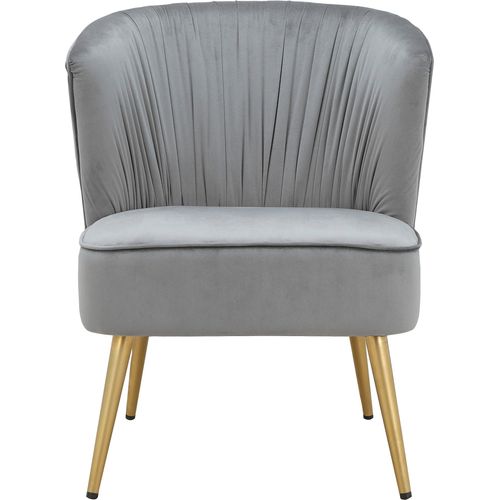 Dahlia-chaise Longue En Velours Gris