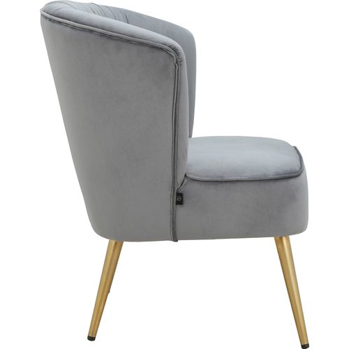 Dahlia-chaise Longue En Velours Gris