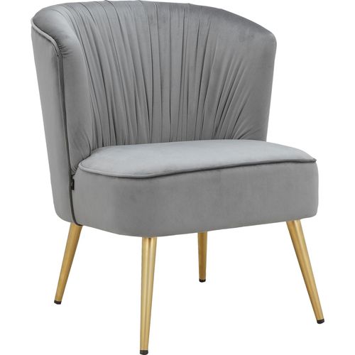 Dahlia-chaise Longue En Velours Gris