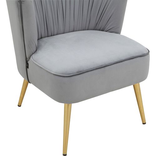 Dahlia-chaise Longue En Velours Gris