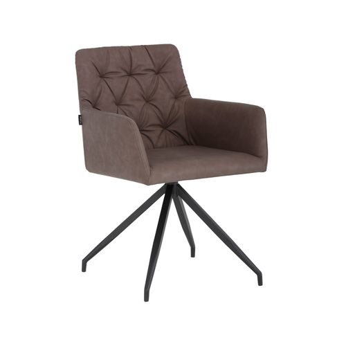 Ashley-chaises De Salle à Manger Tapissées Set Of 2 In Pu Brown