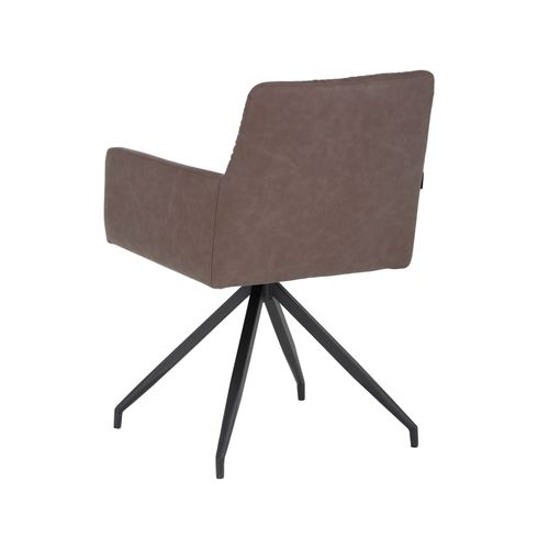Ashley-chaises De Salle à Manger Tapissées Set Of 2 In Pu Brown