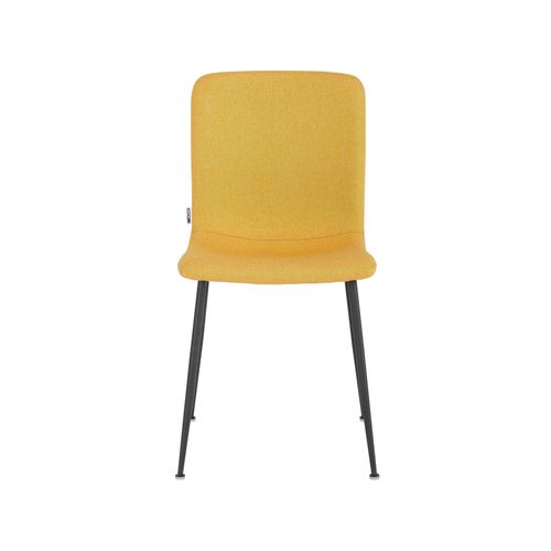 Faye-lot De 2 Chaises De Salle à Manger Rembourrées En Tissu Moutarde